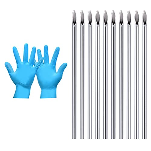 50PCS 16G Piercing Needles, 16 Gauge Hollow Puncture Piercing Needles