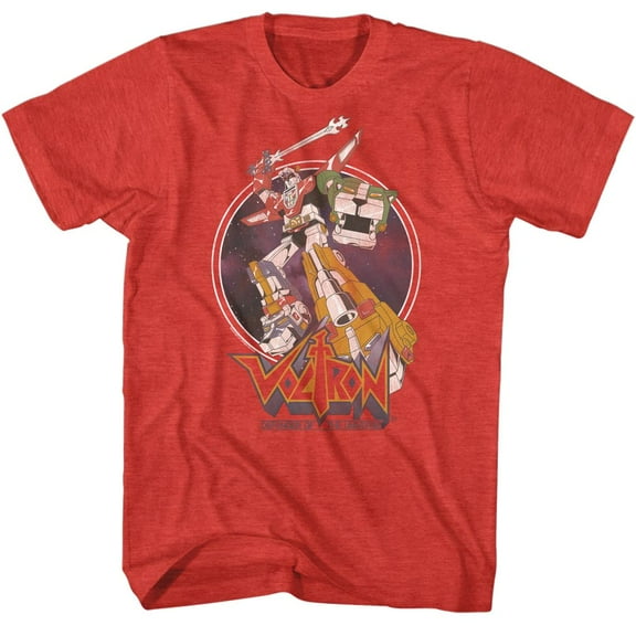 Voltron Space Circle Red Heather T-Shirt