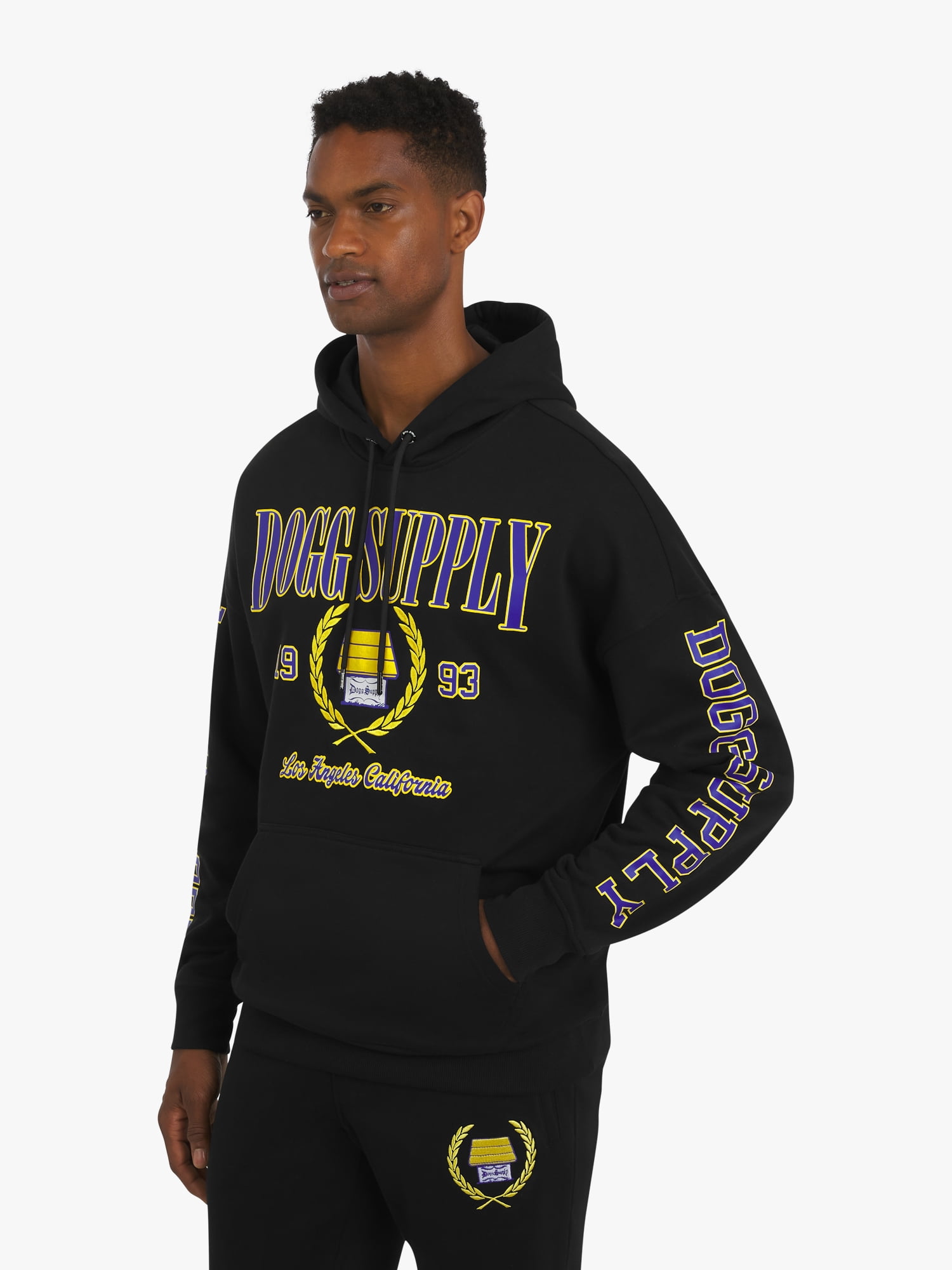 Dogg Supply by Snoop Dogg All-Gender Young Men's and Women's Collegiate Sweatshirt Hoodie, Sizes XS - 5XL