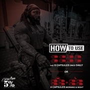 5% Nutrition Rich Piana Joint Defender Maximum Joint Support Supplement | Collagen, Glucosamine, Chondroitin, Turmeric Curcumin with Black Pepper, MSM, Hyaluronic Acid | 200 Capsules, 25 Servings
