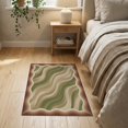 thumbnail image 3 of ODIKA 2'x3' Washable Throw Rug Abstract Decorative Mid Flowing Stripe Layout Balanced Forms for Hallway, Study Room, Non-Slip Low Profile, Flatwoven, 3 of 7