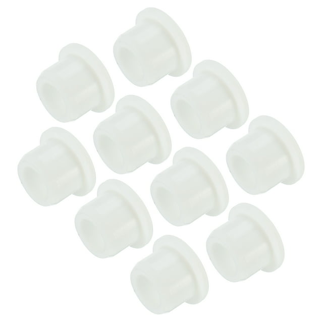Tapón de goma de silicona Uxcell, tapón blanco para agujeros de 13-14 mm, paquete de 10