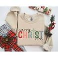 thumbnail image 3 of Merry Christmas Sweatshirt, Religious Christmas Sweater, Jesus-Inspired Holiday Crewneck, Gift for Christians, 3 of 6