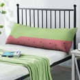 thumbnail image 2 of Tropical Watermelon Pattern Body Pillow Cover 20x54 - Cozy & Machine Washable with Hidden Zipper for Maternity & Sleep, 2 of 7