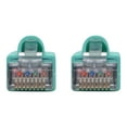 thumbnail image 4 of Eaton Tripp Lite Series Cat6a 10G Snagless Shielded STP Ethernet Cable (RJ45 M/M), PoE, Aqua, 10 ft. (3.05 m) - Patch cable - RJ-45 (M) to RJ-45 (M) - 10 ft - STP - CAT 6a - snagless, stranded - aqua, 4 of 5