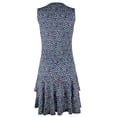 thumbnail image 2 of MICHAEL Michael Kors Women's Palm Sleeveless Ruffle Dress (XL, Midnight Blue), 2 of 4