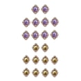 thumbnail image 1 of GUOOL Boutons à Dos Plat 25 mm Artisanat Mariage Artisanat Or Or, 1 of 9
