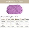thumbnail image 4 of Uxcell Velvet Yarn Blanket Yarn 100g/3.5oz Polyester Soft Knitting Chenille Yarn Purple, 4 of 7