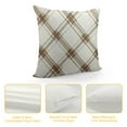 thumbnail image 4 of Creowell  Fall Buffalo Check Throw Pillow Covers, Autumn Farmhouse Plaid Decorative Cushion Covers for Couch Sofa Living Room, Beige, 4 of 5