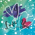 thumbnail image 2 of Grey, Jace 12x12 White Modern Wood Framed Museum Art Print Titled - I Love You, 2 of 4