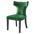 thumbnail image 5 of Side Dining Chair, Nailhead, Set of 2, Green, Velvet, Modern Contemporary, Kitchen Room Cafe Bistro Restaurant Hospitality, 5 of 10