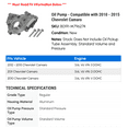 thumbnail image 2 of Oil Pump - Compatible with 2010 - 2015 Chevy Camaro 2011 2012 2013 2014, 2 of 2
