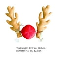 thumbnail image 2 of Homoyoyo Christmas Car Ornament with Reindeer Antlers and Nose, Festive Holiday Decor for Vehicles and Home, 2 of 6