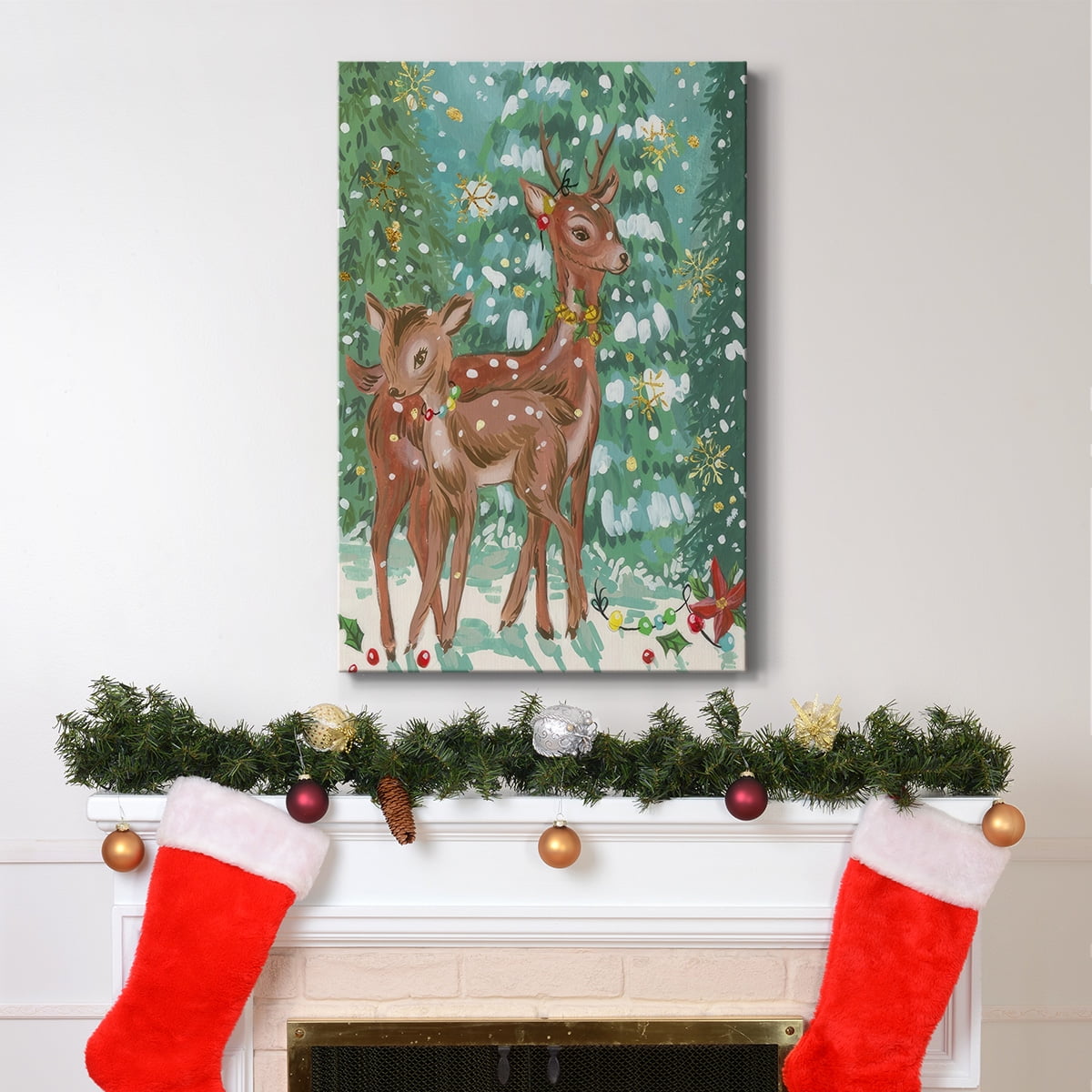 Doe and Fawn II- Gallery Wrapped Canvas
