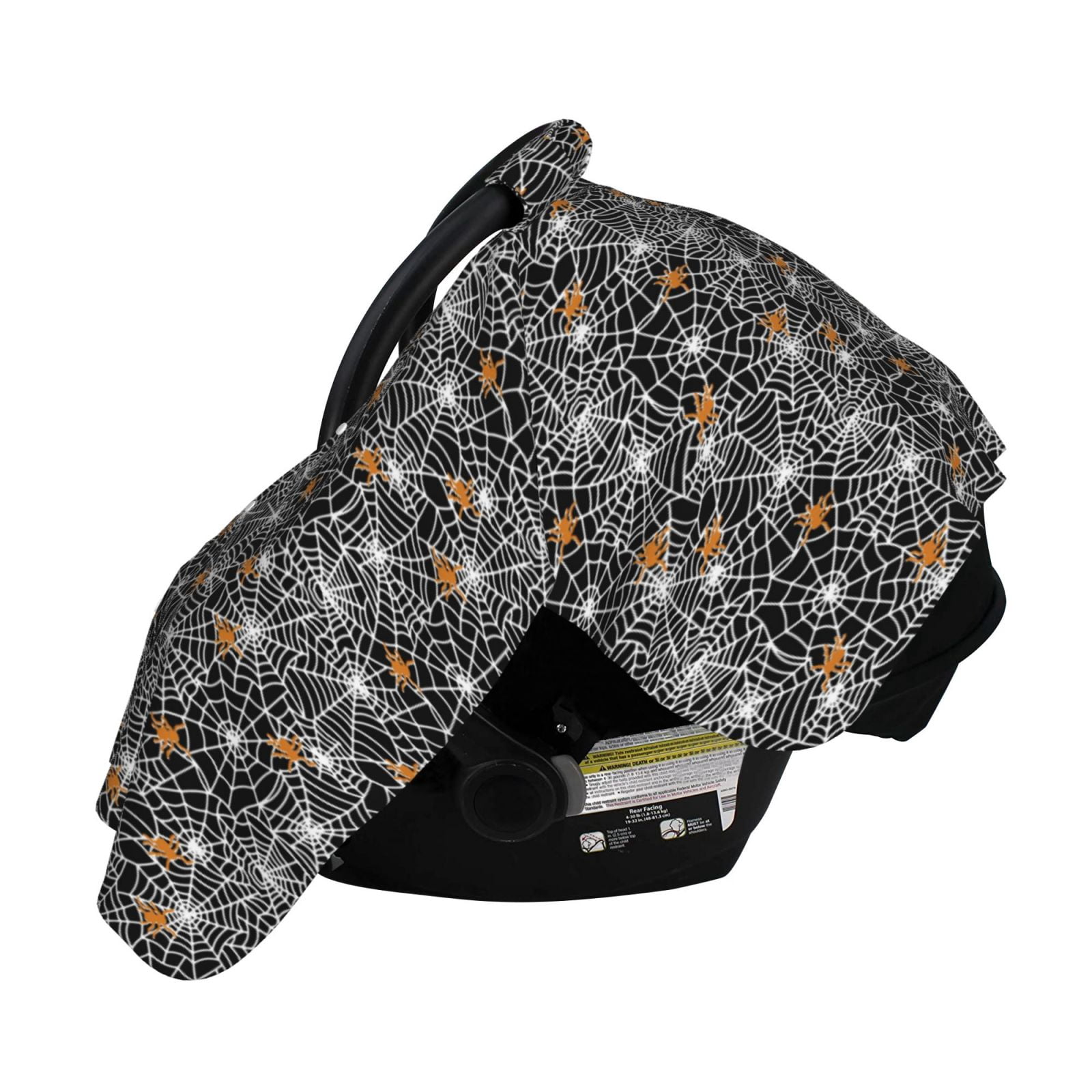 Naloa Spider Cobweb Baby Car Seat Cover, Breathable Baby Carrier Cover, Multiuse Baby Carrier Cover & Nursing Breastfeeding Cover