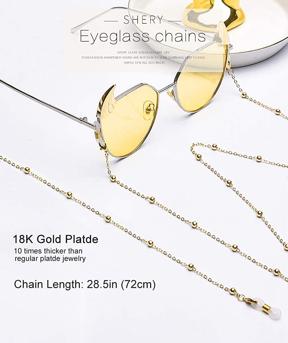 DNLKWGO Butterfly Pendant Eyeglass Chains Stylish Eyewear Retainer Chain  Sunglasses Strap Holder for Women