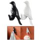thumbnail image 1 of 2 uds. Colgador de almacenamiento de ropa gancho de pájaro para sombrero de  Negro Macarena Gancho de pared de pájaro, 1 of 8