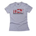 thumbnail image 1 of Denmark Beach Volleyball - Olympic Games - Rio - Flag Women's Cotton Grey T-Shirt, 1 of 2