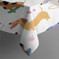 thumbnail image 3 of Dachshund Sport Rectangle Tablecloth 60"x84",Waterproof Polyester Rectangle Table Cloth, Wipeable Spillproof Polyester Tablecloth for Dining, Camping, Indoor and Outdoor, 3 of 5