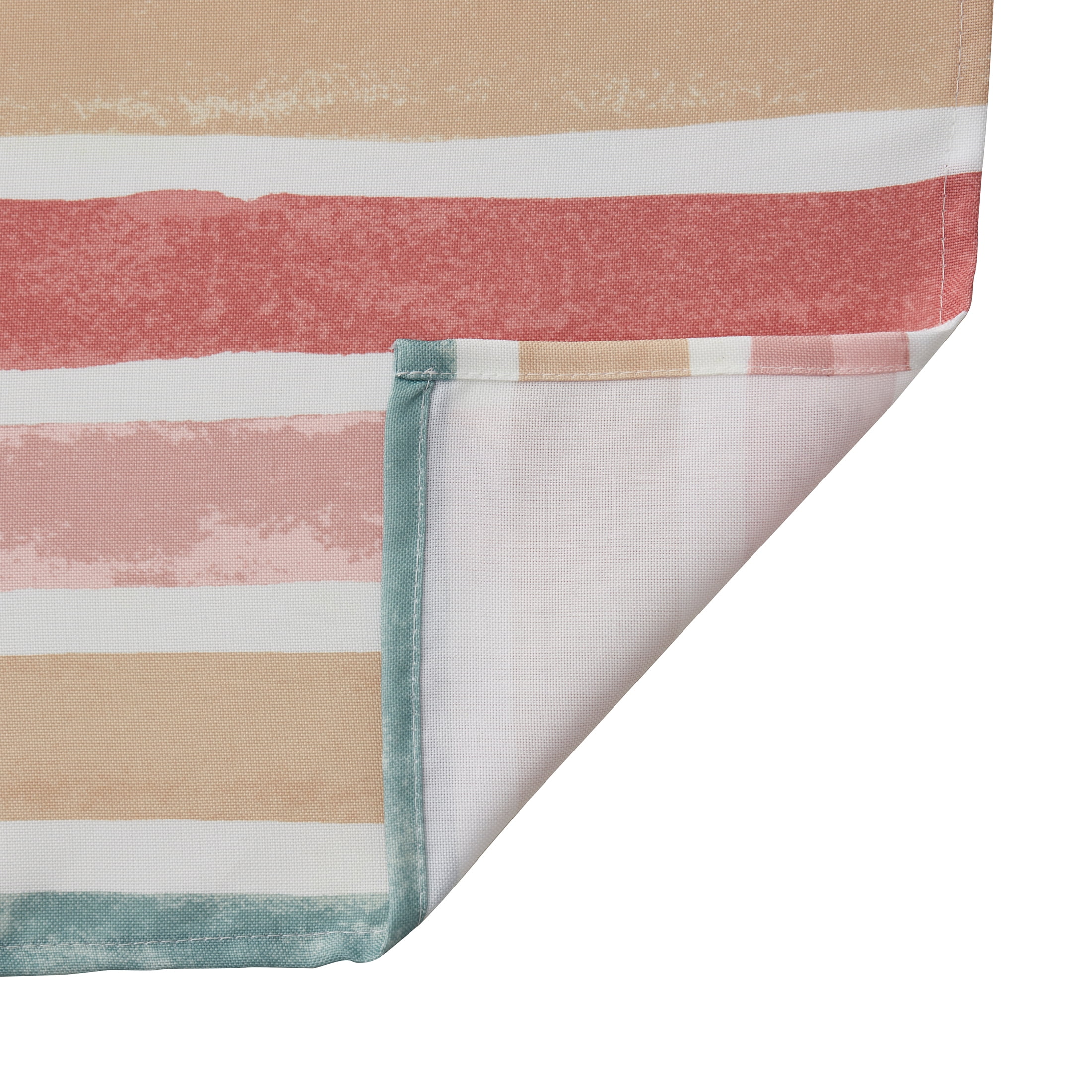 Mainstays Watercolor Multicolor Stripe Polyester Shower Curt