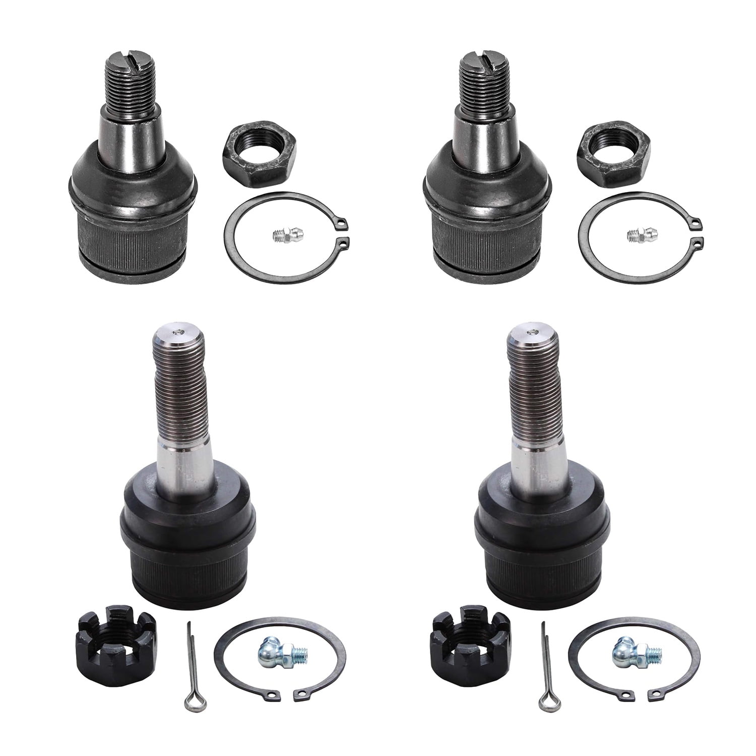 Detroit Axle 4-Piece Ball Joint Set For 2000-2002 Dodge Ram 2500/3500 4WD | Upper & Lower Ball Joints Replacement Kit