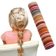 thumbnail image 2 of 50 PCS Girls No Damage Hairband Elastic Hair Ties Tiny Ponytail Holder Hair Ties for Toddler Girls No Damage Hair Ties Scrunchies Pack Hair Elastics for Fine Hair Small Hair Ties for Thin Hair 2mm, 2 of 9