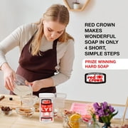 RED CROWN Lye for Soap Making and Cleaning, Pure High-Test Drain Cleaner and Clog Remover, 2.2 lb