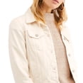 thumbnail image 3 of Free People Women's Rumors Denim Jacket Brown Size X-Large, 3 of 3