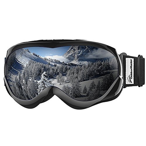 OutdoorMaster Kids Ski Goggles - Helmet Compatible Snow Goggles