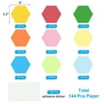 thumbnail image 2 of Uxcell Hexagon Cutouts, 144 Pack Paper Hexagon, Colorful Hex Cutout for Classroom , Assorted Color, 2 of 7