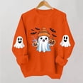 thumbnail image 4 of Women's Long Sleeve Sweatshirt Casual Crewneck Oversized Pullover Hoodies Fall Tops,4XL, 4 of 8