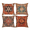 C-Red, variant on Chic and Colorful Set of 4 Vibrant Oriental Ikat Throw Pillow Covers - Unique Geometric & Tribal Patterns, Perfect Decorative Cushion Cases for Living Room Sofa, 18x18 Linen Pillowcase