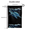 thumbnail image 7 of Wukai Ocean Turtle Print Garden Flag 12.5x18 Inch Double Sided Sun-resistant Rain-resistant, Wrinkle-resistant Colorfast(Only Flag), 7 of 7