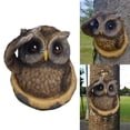 thumbnail image 6 of Leadrop Peeping Owl Ornament Creative Vivid High Quality Cute Peeping Owl Ornament for Outdoor Decoration, 6 of 10