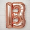 thumbnail image 2 of Efavormart 40" Metallic Blush/Rose Gold Mylar Foil Helium/Air Letter Balloons - B, 2 of 6