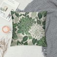 thumbnail image 2 of Creowell Sage Green White Pillow Covers Dahlia Floral Decorative Throw Pillows For Couch Geometry Flowers Modern Pillow Cases Home Decor For Sofa Couch Porch Patio Living Room Outdoor, 2 of 5