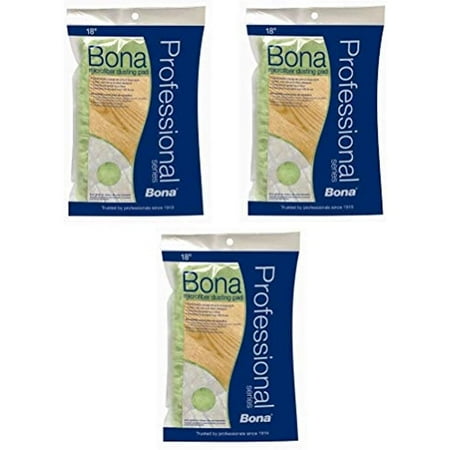 

Bona Pro Series Ax0003437 18-Inch Microfiber Dusting Pad (Pack 3)