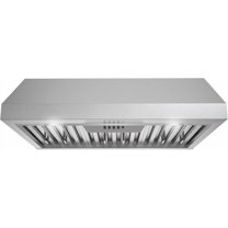 Streamline 30 in. Loculi Ducted Undermount 406 CFM Range Hood in Brushed Stainless Steel with Baffle Filters, Push Button Control, LED Lights