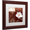 thumbnail image 2 of Trademark Fine Art "Flores Blancas IV" Canvas Art by Color Bakery White Matte, Wood Frame, 2 of 4