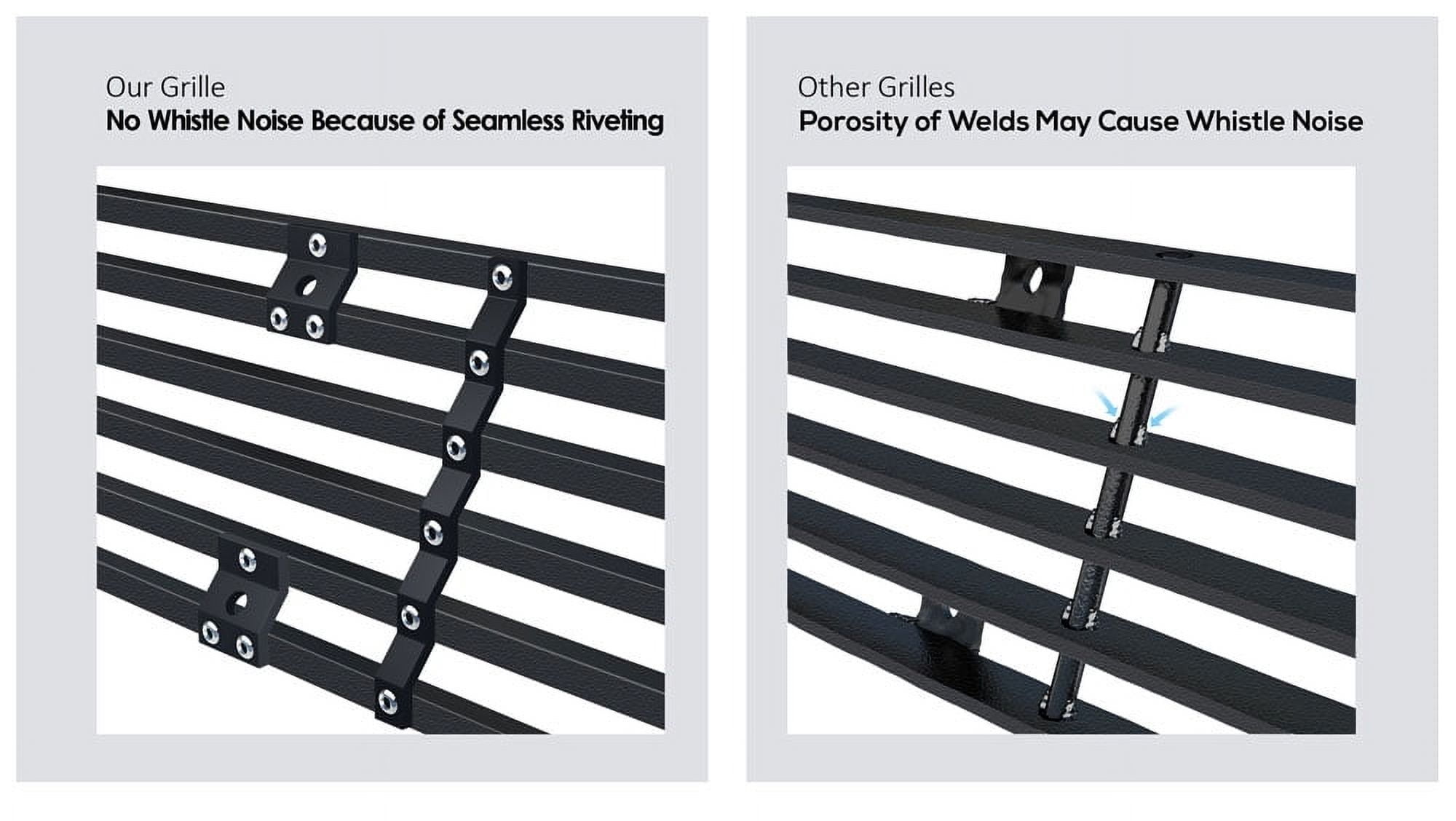 APS Stainless Steel Billet Grille Insert For Chevy Silverado 2500HD/3500HD 2007-2010 - Lower Bumper, Chrome Finish