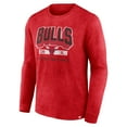 thumbnail image 2 of Men's Fanatics Heather Red Chicago Bulls Front Court Press Snow Wash Long Sleeve T-Shirt, 2 of 3