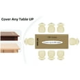 thumbnail image 3 of (6 Pack) Gold Premium Rectangle Heavy-Duty Plastic Table Covers ( Reusable), 3 of 7