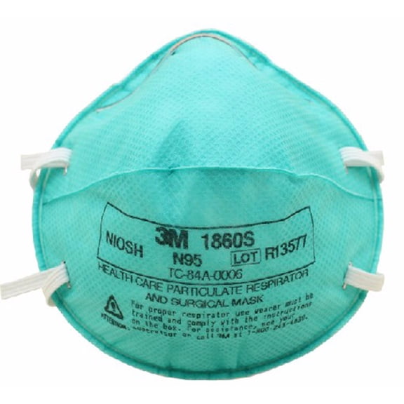 3M Health Care Particulate Respirator and Surgical Mask 1860S Small Box of 20, Blue