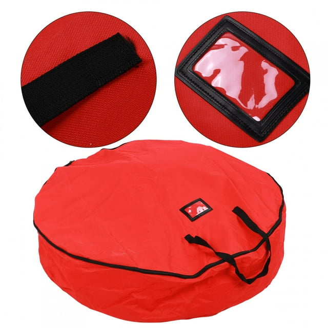 Tbest Récipient Guirlan Sac de Rangement Cadeau Rouge Décoration Guirlande Guirlande Imperméable à la Poussière, Guirlande