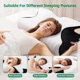 thumbnail image 6 of Memory Foam Neck Pillow – Soft, Breathable, Contoured Sleep Pillow for Side, Back & Stomach Sleepers, Skin-Friendly Comfort for Home & Travel, 6 of 7