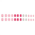 thumbnail image 3 of Fofosbeauty 24pcs Press on False Nails,Coffin Fake Acrylic Nails, Solid Color Flashes Pink, 3 of 10