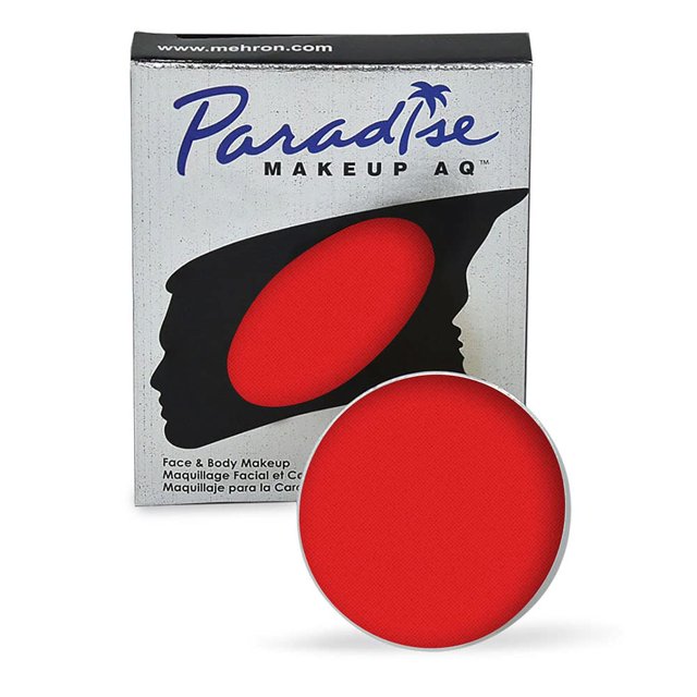 Mehron Makeup Paradise Makeup AQ Recambio (.25 oz) (Vulcan - Rojo Neón/Rosa UV)