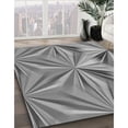 thumbnail image 3 of Ahgly Tapis Rond Lavable en Machine Intérieur Transitionnel Gris Foncé, 3 Pieds Rond, 3 of 7