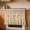 thumbnail image 7 of 30"x22" Oven Skirt Curtain for Kitchen Decor,Girlish Charm Lace Trim & 8 Ribbon Ties,Rustic Decorative Oven Door Curtain for Cottage Kitchen Decor, 7 of 7