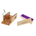 thumbnail image 1 of Herramientas de Fabricación de Jabón Multifunción de Jabón una Cortadora de Alambre Biselado+Rectángulo Jabón de Silicona Jabón BLESIY Molde de madera del cortador del pan del jabón, 1 of 8